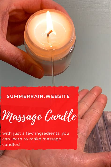 How To Make Massage Oil Candles Massage Oil Candles Oil Candles
