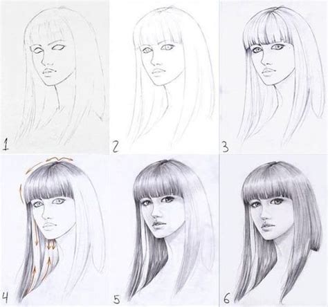 How To Draw Hair Step By Step Image Guides How To Draw Hair