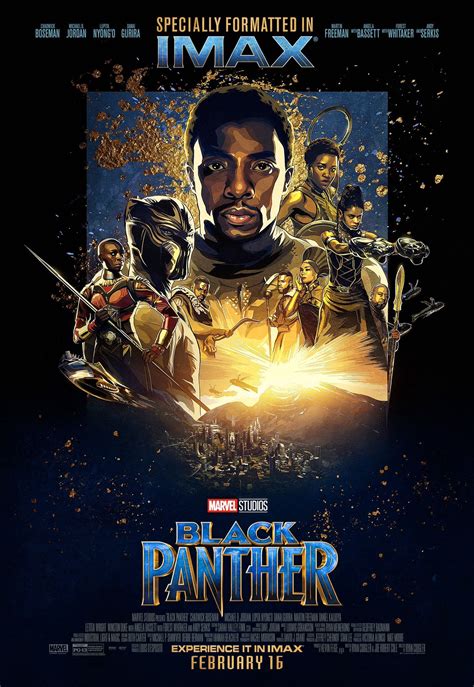 Pôster Pantera Negra Imax Black Panther Movie Poster Black Panther