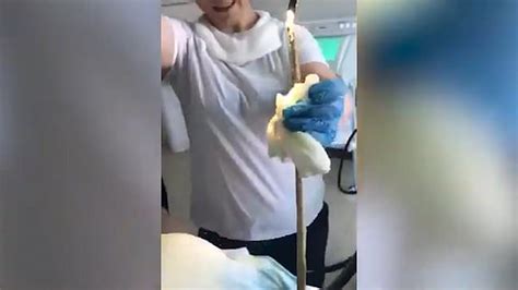 Watch Shocking Video Shows Medics Pull 4ft Snake From Womans Mouth
