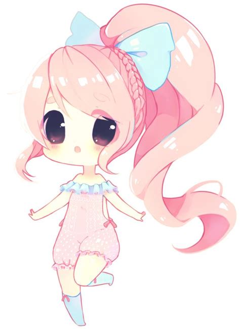 Chibi Cute Easy Anime Drawings Bunny Girl Chibi Printable