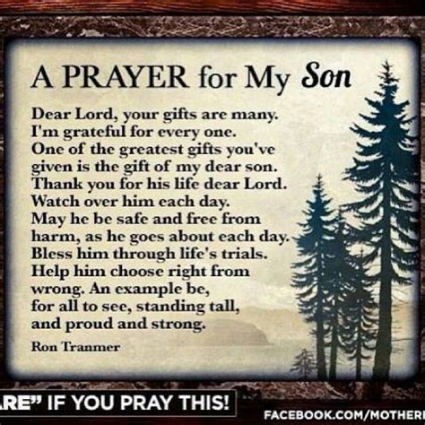 Prayer For My Son Quotes And Sayings Pinterest