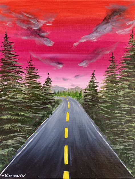 Sunset Road Painting Pdf Download