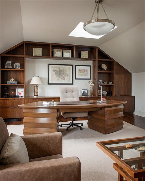 When decorating a home office, you should seek out design schemes that promote good work habits. 20 Trendy Ideas for a Home Office with Skylights