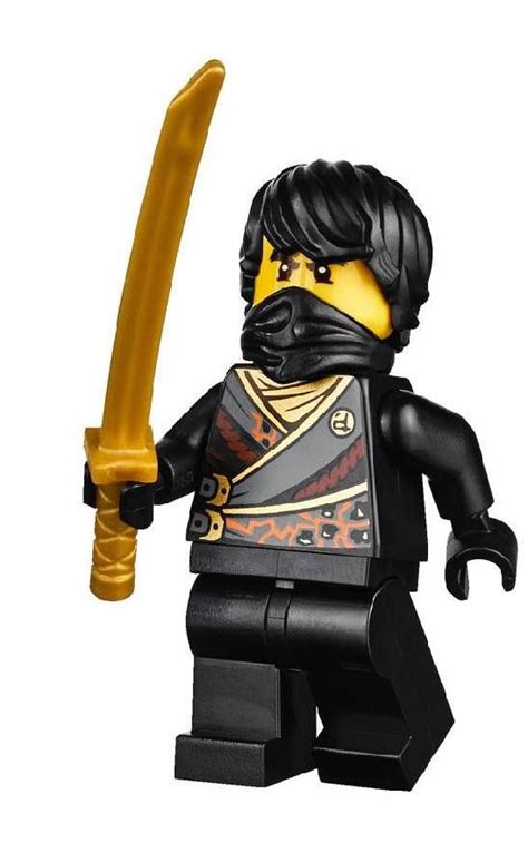 Lego Ninjago 70723 Black Ninja Cole Rebooted With Sword Minifigure New