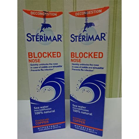 Jual STERIMAR BLOCK NOSE HYPERTONIC NASAL SPRAY 100 ML Shopee Indonesia