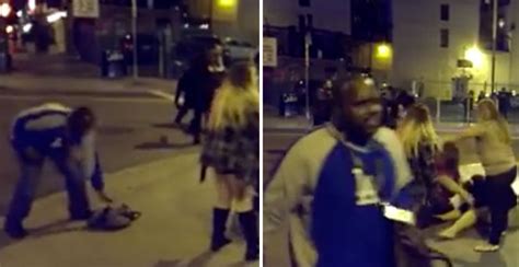 girls rip clothes off and pull hair in catfight video on us street daily star