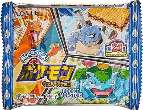 Lotte Pokemon Wafer Chocolate With A Sticker 23g Uk Grocery