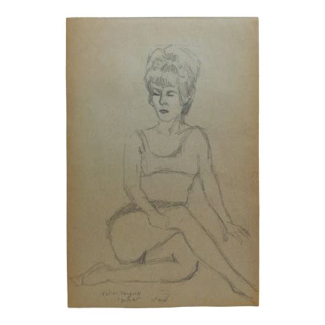 1965 Vintage Velia Danzuso Tom Sturges Jr Original Drawing Chairish