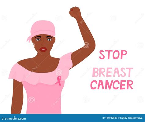 National Breast Cancer Awareness Month African American Woman Was