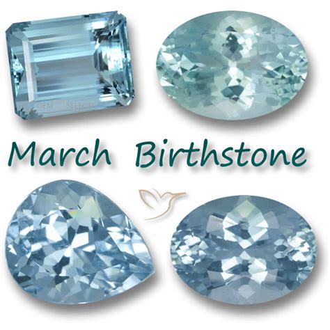 march and december birthstones