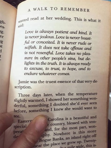 Maybe you would like to learn more about one of these? A Walk to Remember Love is patient. Love is kind... | Remember quotes, A walk to remember quotes ...