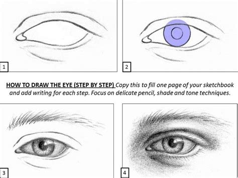 How To Draw Eye Step By Step Worksheet Drawing Lessons Drawing Tips