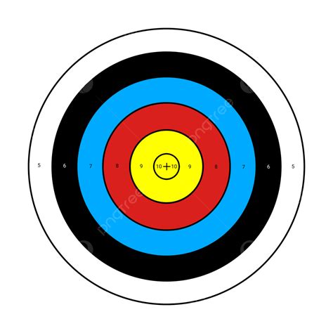Number Target Clipart Vector Arrow Target With Numbers Png Archery