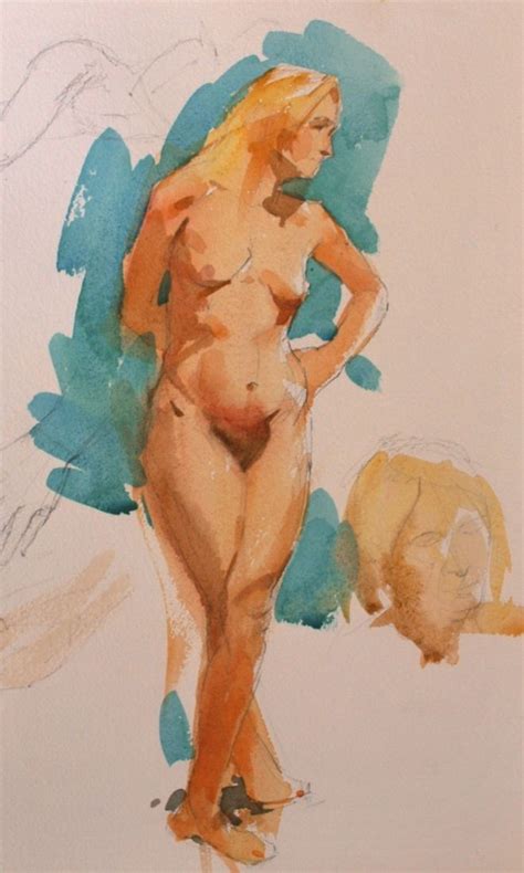 Watercolor Nude Mark Norseth Fine Paintings