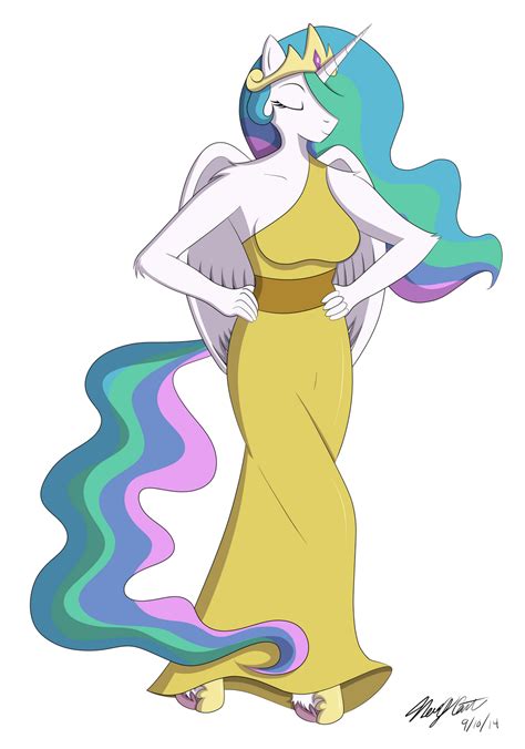 Commission Princess Celestia Speedpaint By Sketchychangeling On