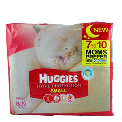 Huggies Total Protection Small 16 Diapers 3 7kg