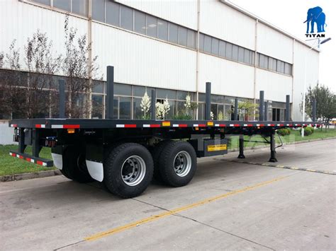 2 Axle 20ft Container Semi Truck Trailer Titan