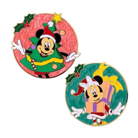Mickey And Minnie Christmas Disney Pins At Pink A La Mode Disney Pins Blog