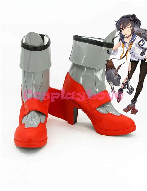 Newest Custom Made Japanese Anime Kantai Collection Tokitsukaze Cosplay Shoes Long Boots For
