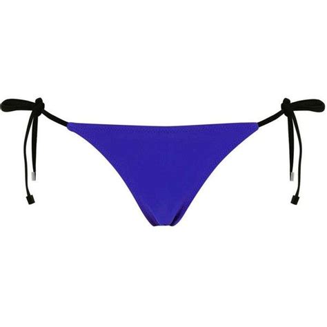 Topshop Bonded Tieside Bikini Bottoms 19 Liked On Polyvore Featuring