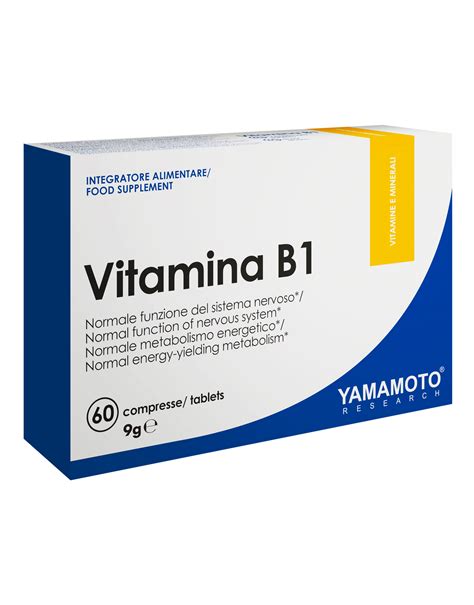 Vitamina B1 Tiamina 25mg Di Yamamoto Research 60 Compresse