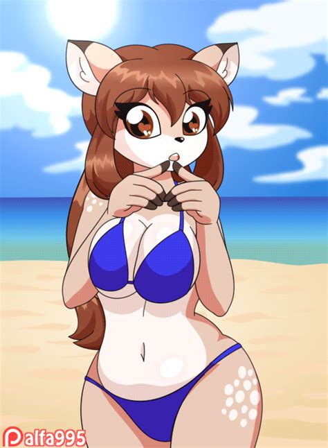 Alfa995 Doe At The Beach Animated By Drawname On Deviantart