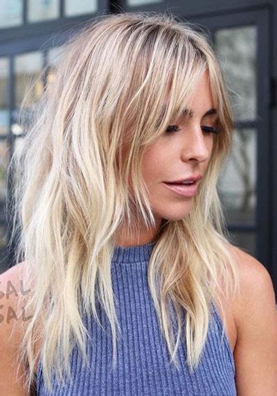 The blonde lob with dark roots and somewhat textured tips is a trendy and flattering option for long faces and fine hair. 27 Amazing Hairstyles for Long Thin Hair (Must-See ...