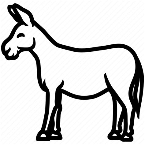 Ass Donkey Horse Jackass Mule Icon