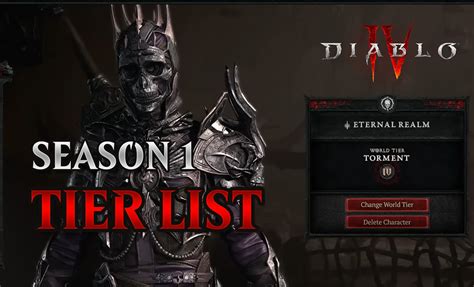 Diablo 4 Season 1 Tier List Best Class And Builds Solo And Group In D4 103