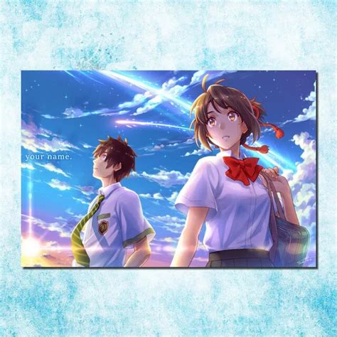 Your Name Japanese Hot Anime Movie Art Silk Canvas Poster Print 13x20
