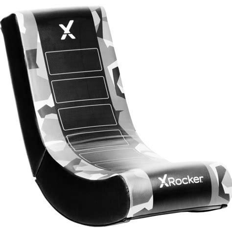 Suitable for ages 3 years and over. X-Rocker Floor Rocker Gaming Chair - Grey Camo | BIG W