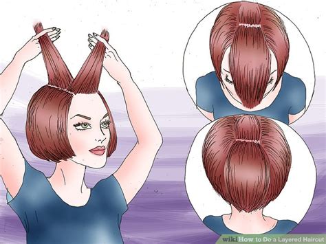 Comb your hair very well and, after, put it in a ponytail. How to Do a Layered Haircut: 12 Steps (with Pictures ...