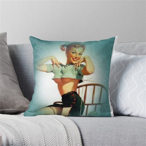 Sexy Man Cave Pillow Throw Pillow By Delights Redbubble