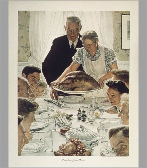 Norman Rockwell Freedom From Want The Thanksgiving Picture Ill Be