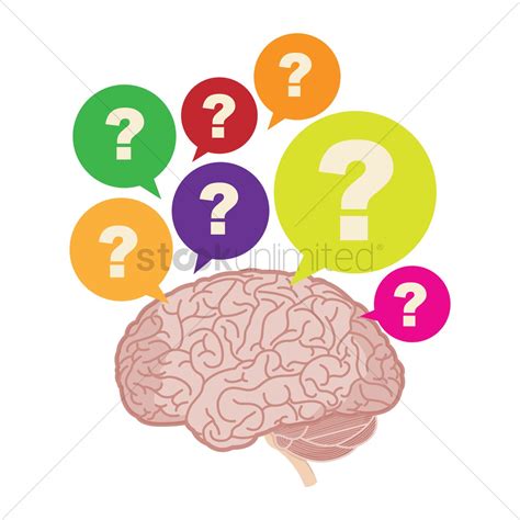 Brain With Question Mark Vector Image 1412772