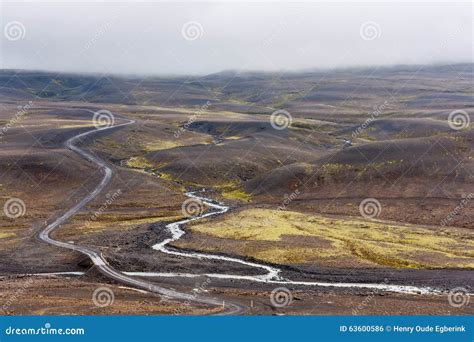KjÃ¶lur Highland Route Stock Photo Image Of Gravel Iceland 63600586