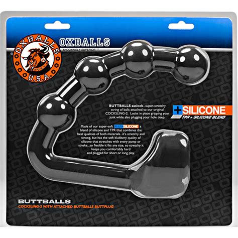 Oxballs Buttballs Asslock With Cocksling 85 Black