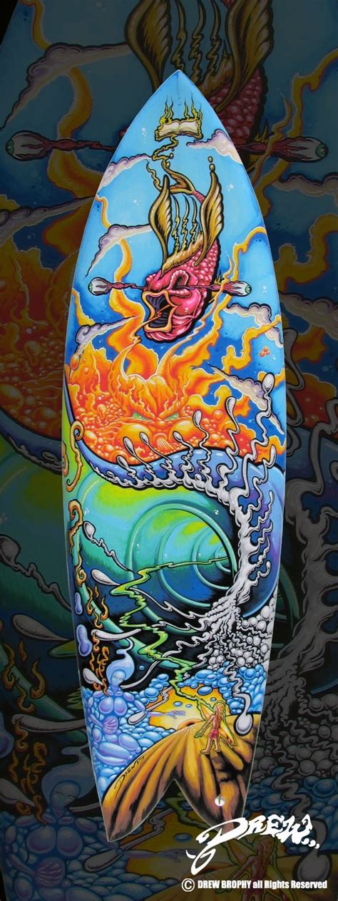 Surfboards Drew Brophy Surf Lifestyle Artist Surfboard Art