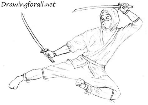 How To Draw A Ninja Boy Drawing Line Drawing Art Sketches Art