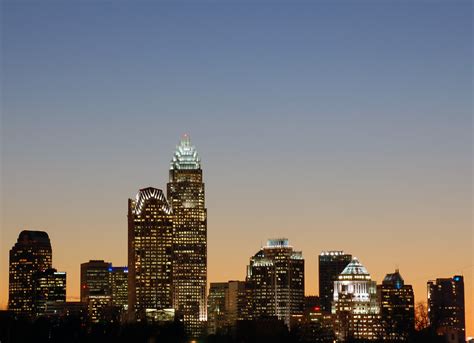 Charlotte Skyline View Of Charlotte From Jordan Place And Flickr