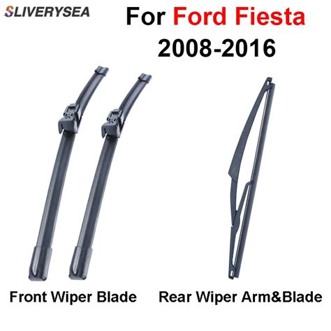 Combo Silicone Rubber Front And Rear Windshield Wiper Blade For Ford