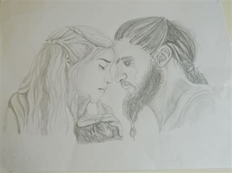 Khal And Khaleesi Khal And Khaleesi Male Sketch Drawings Diy Ideas
