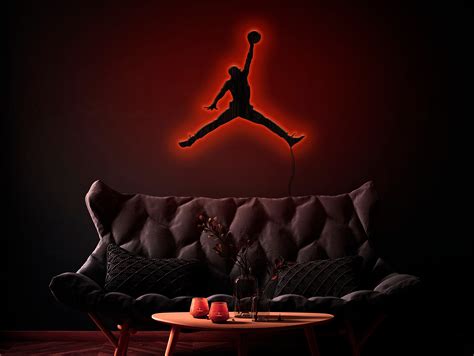 Jordan Led Light Jordan Led Sign Jordan Night Lights Jordan Etsy