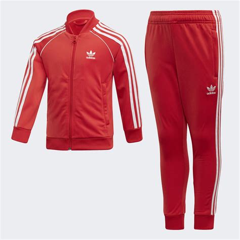 Red Track Suit Adidas