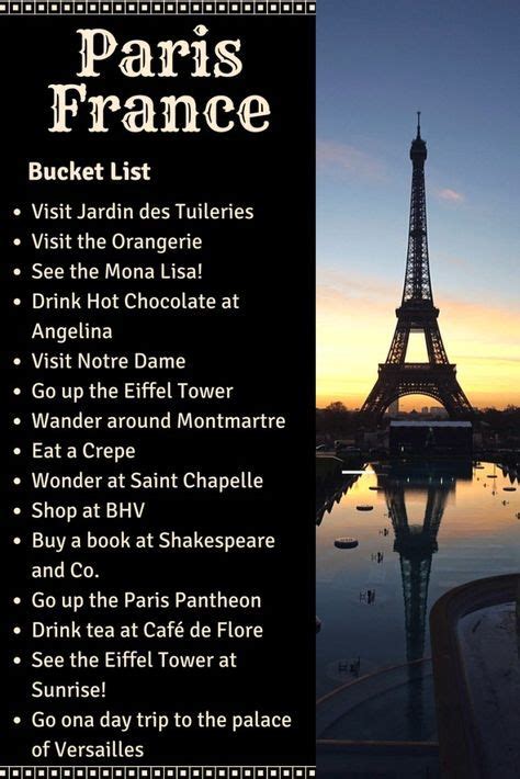 The Ultimate Paris Bucket List Of 50 Activities Attractions Artofit