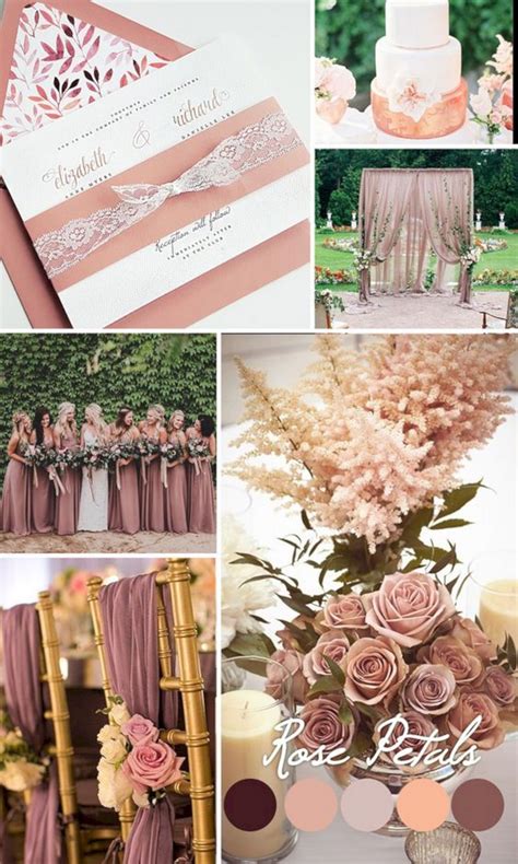 Dusty Rose Wedding Color Ideas For Most Romantic Wedding Mauve