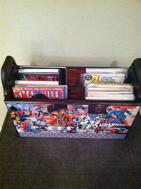 The Magazine Rack I Restored As A Superman Comic Book Holder Comic