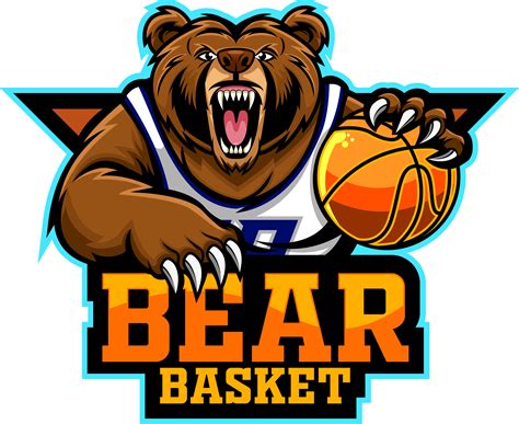 Bear Basketball Player Mascot Logo Design By Visink Thehungryjpeg