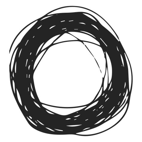 Thick Circle Scribble Png And Svg Design For T Shirts